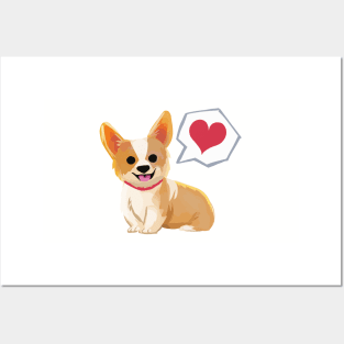 Corgi Love <3 Posters and Art